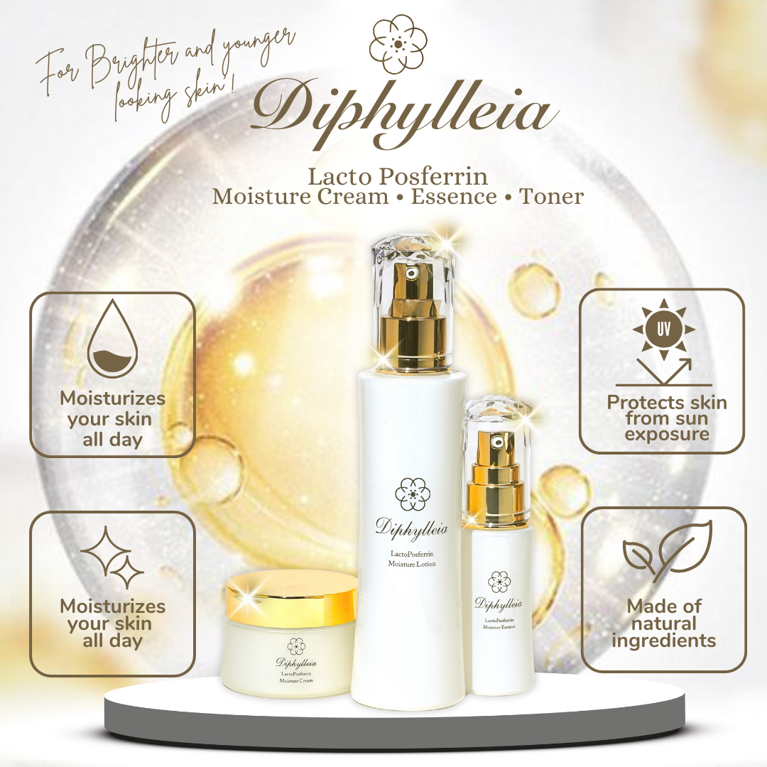 [Diphylleia] 日本製 Made in Japan/ Skincare cosmetic Set *Lactoferrin & Pos-ca