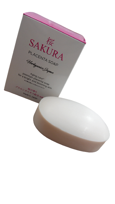 [Herbganicsjapan] 日本製 SAKURA 桜 Placenta Soap