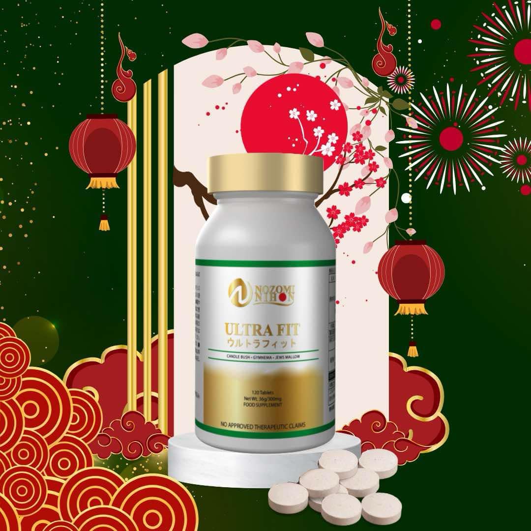 【NOZOMI NIHON】日本製 Made in Japan - ULTRA FIT - Support Your Ideal Figure and Healthy Beauty - 120 tablets | Supplements SOY ISOFLAVONES, WILD YAM EXTRACT, ELASTIN