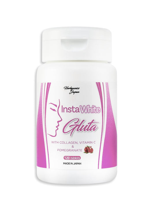 [Herbganicsjapan] 日本製 Made in Japan　/　InstaWhiteGulta 120 tabletsインスタホワイトグルタ 120粒   | glutathione Inner care Collagen Hyaluronic acid Pomegranate extract Polyphenol　
