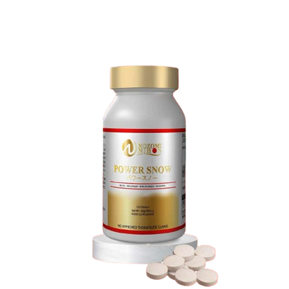 【NOZOMI NIHON】日本製 Made in Japan  -POWER SNOW GLUTA- 120 tablets | Supplements GLUTA・COLLAGEN・NIACINAMIDE・ROSEHIPS　