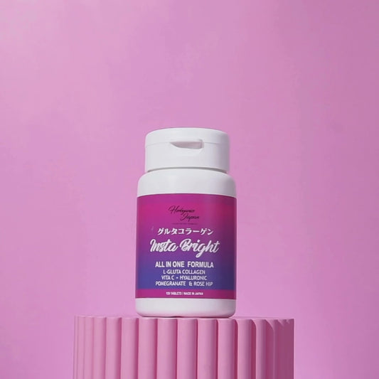 [Herbganicsjapan] 日本製 Made in Japan Glutathione＆Collagen インスタブライト - Insta Bright -  120粒 ｜サプリメント 酵母由来グルタチオン コラーゲン ヒアルロン酸 ザクロエキス ポリフェノール